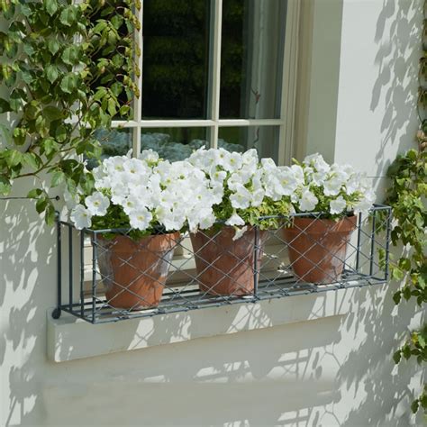 small metal window boxes|window boxes for metal railings.